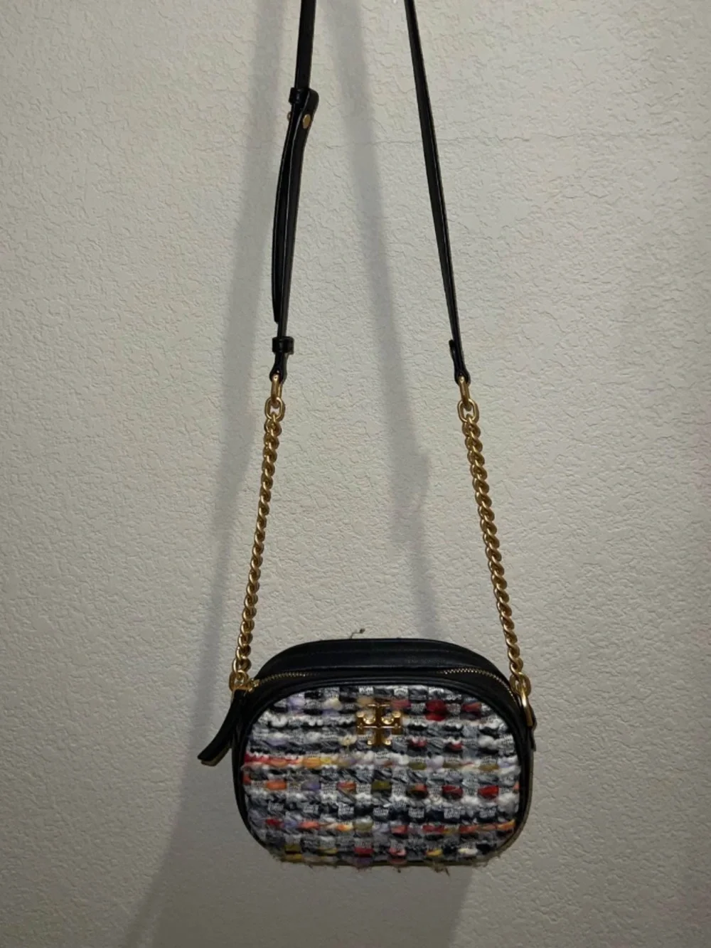 Tory Burch Small “Kira” Tweed Crossbody